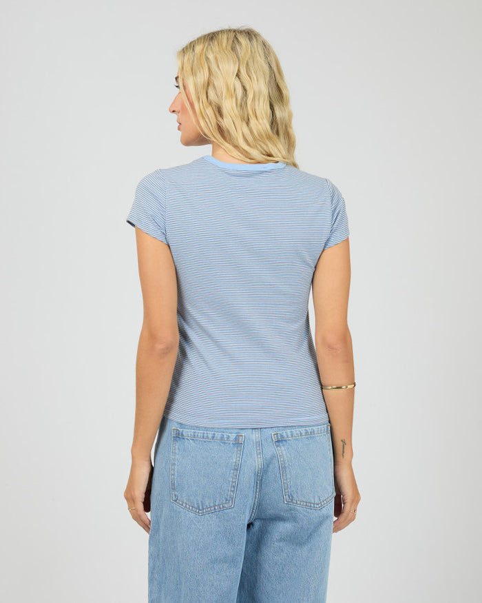All About Eve Sami Cotton Stripe Tee in Blue | Women's Clothing | Gretel Lane