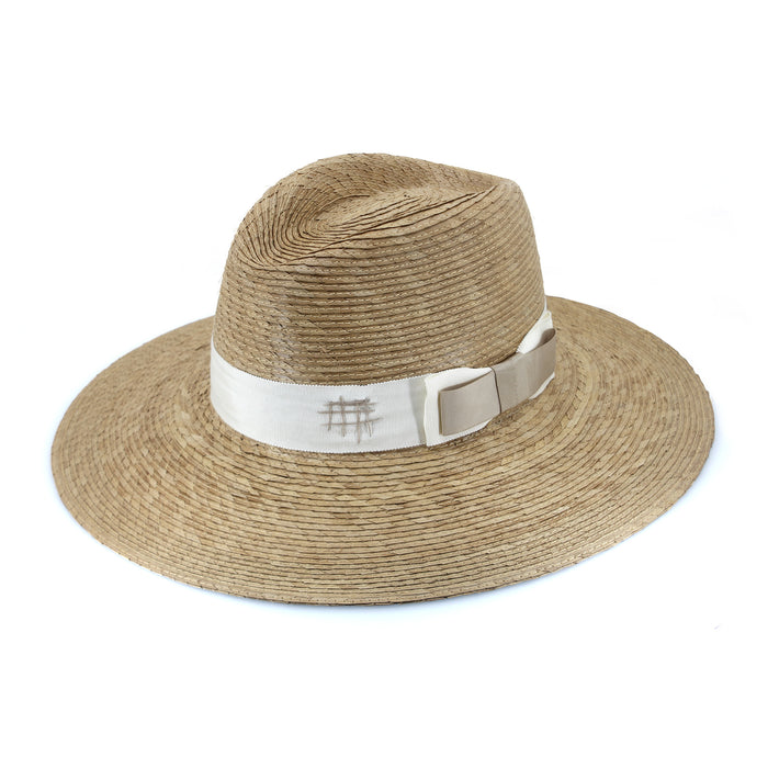 Tina M Santiago Straw Fedora Natural/Cream | Women's Hats | Gretel Lane
