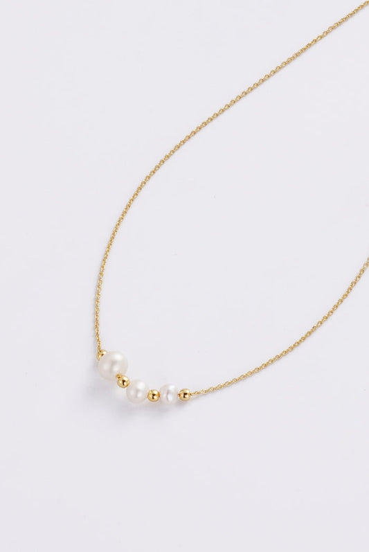 Zafino Women's Gold Scarlett Pearl Necklace | Gretel Lane