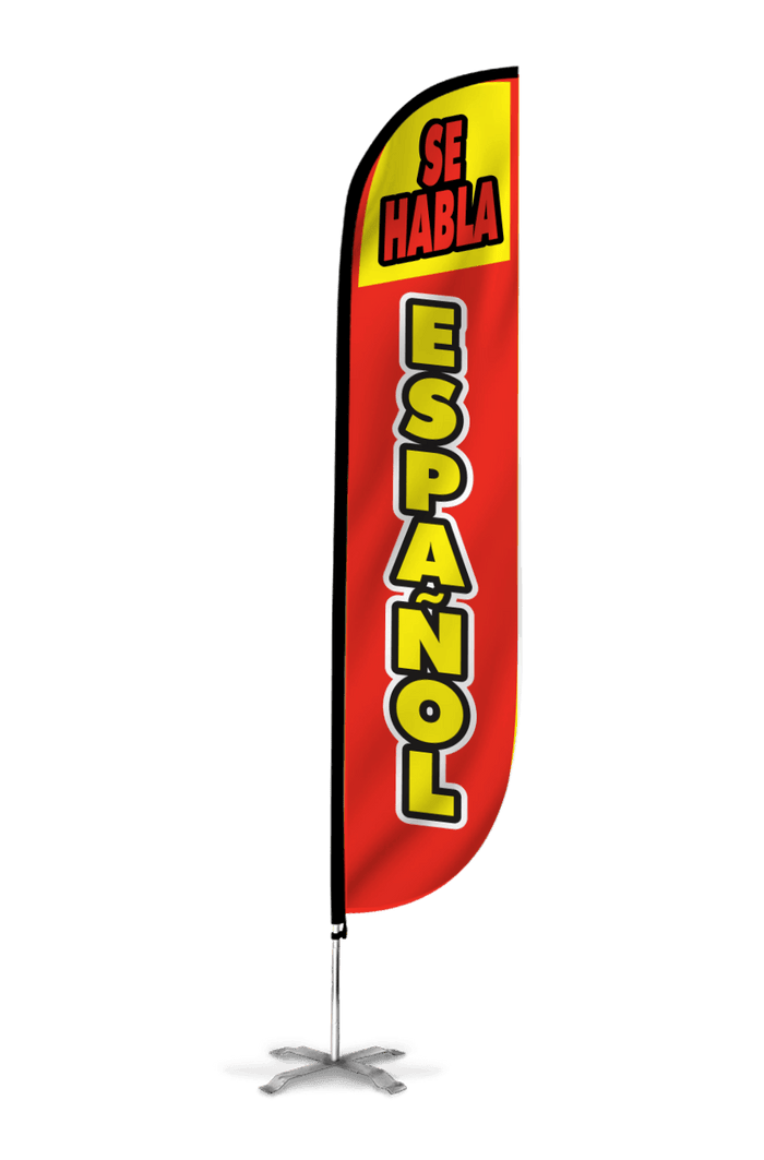 Se Habla Espanol Feather Flag 10M1200097
