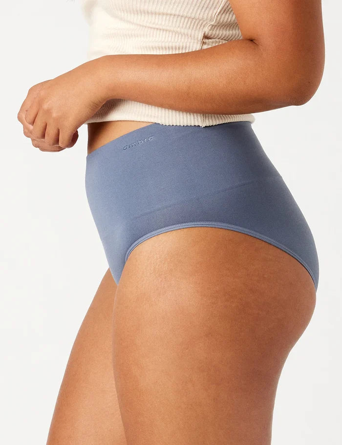 Seamless Smoothies Full Brief - 2p (Steel/Mushroom)