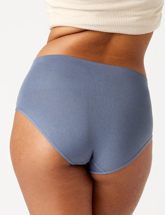 Seamless Smoothies Full Brief - 2p (Steel/Mushroom)