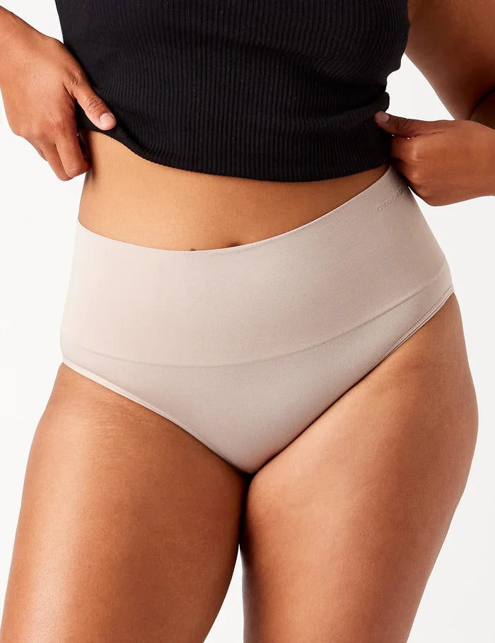 Seamless Smoothies Full Brief - 2p (Steel/Mushroom)
