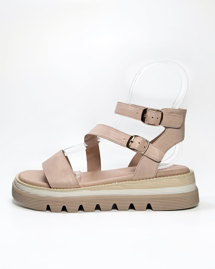 Selima Women's Almond Leather Sandal