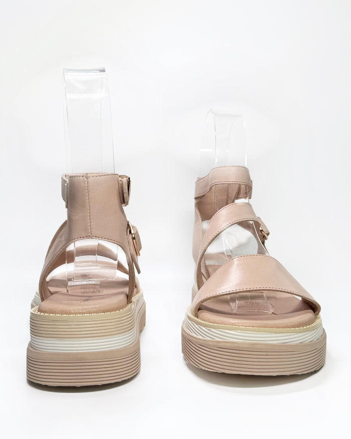 Selima Women's Almond Leather Sandal