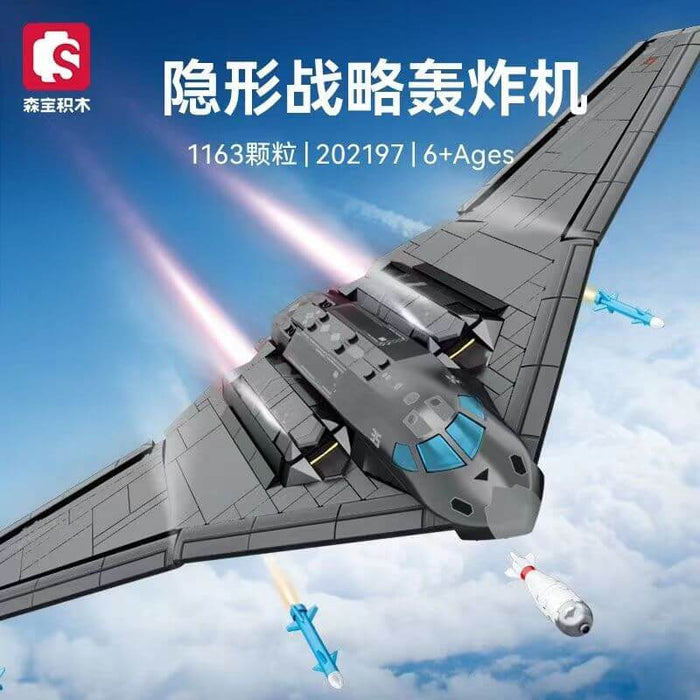 Sembo 202197 Stealth Strategic Bomber
