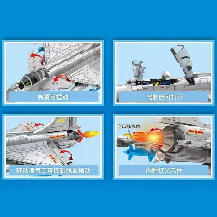 Sembo 202228 J-10B Fighter