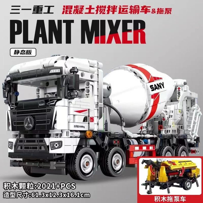 Sembo 712037 SANY Concrete Mixer Truck and Trailer Pump sembo