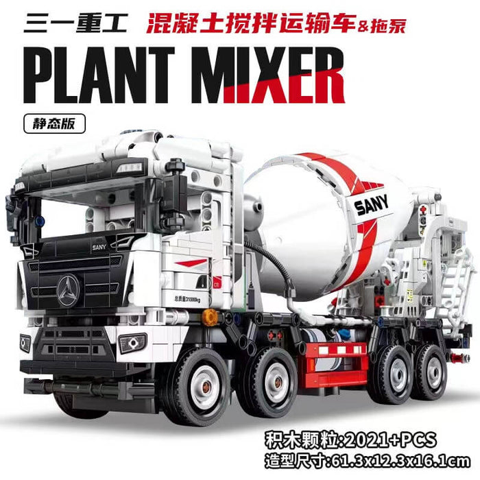 Sembo 712037 SANY Concrete Mixer Truck and Trailer Pump sembo