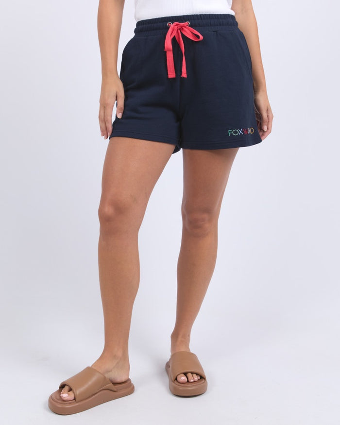 Foxwood Simplified Confetti Short in Navy | Gretel Lane Australia