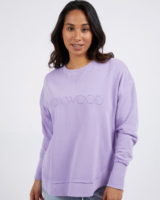 Foxwood lavender women’s crew neck sweater