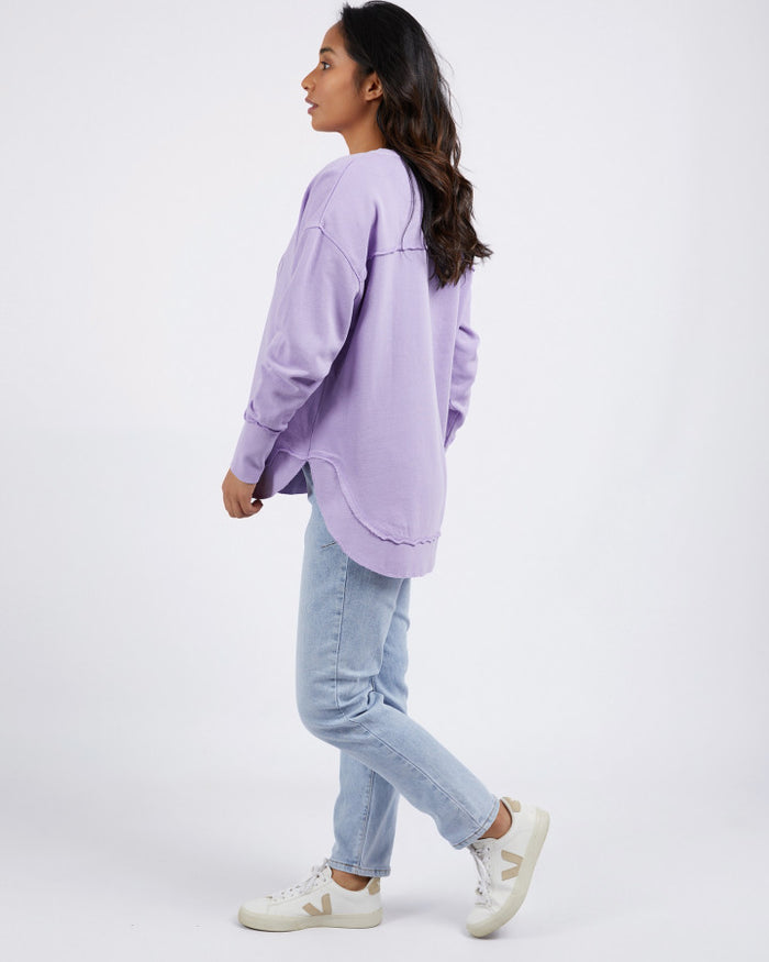 Lavender women’s crew neck sweatshirt | Foxwood