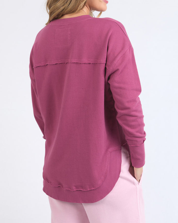Foxwood women’s crew neck jumper with logo embroidery