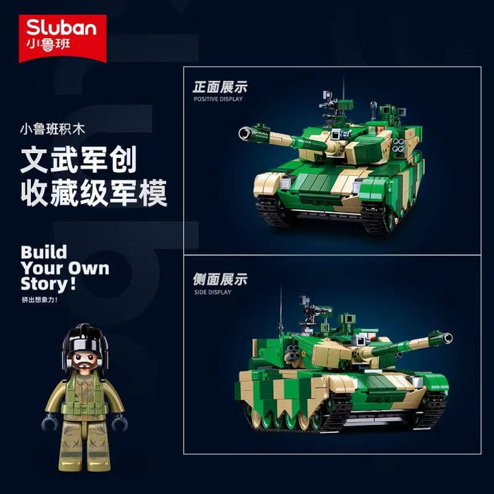 SLUBAN Military ZTZ-99AS RC Tank