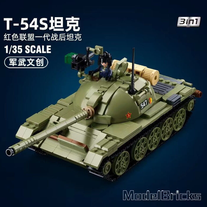 Sluban T-54S Tank Afobrick