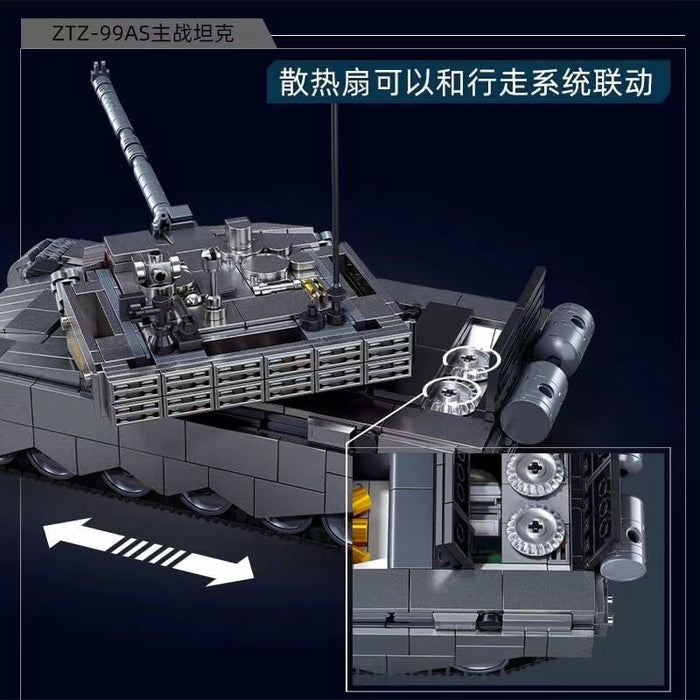 Sluban ZTZ-99AS Tank Metallic Paint Coating