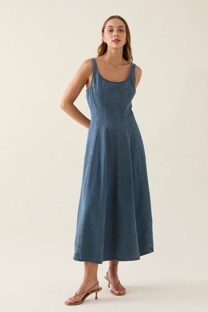 Sofie Denim Tank Dress (Drift)