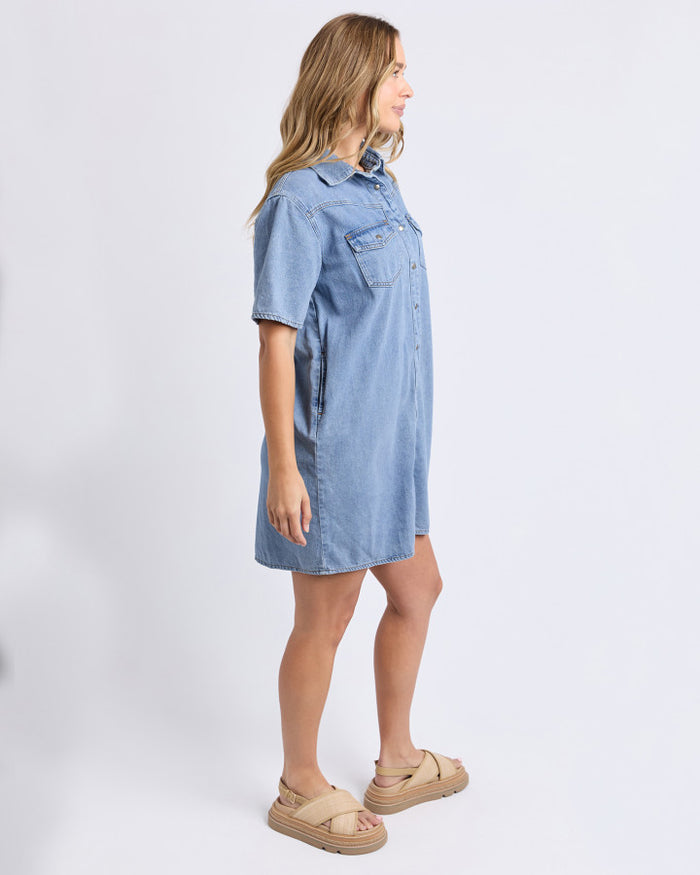 Women's Button Front Denim Dress | Foxwood | Australia