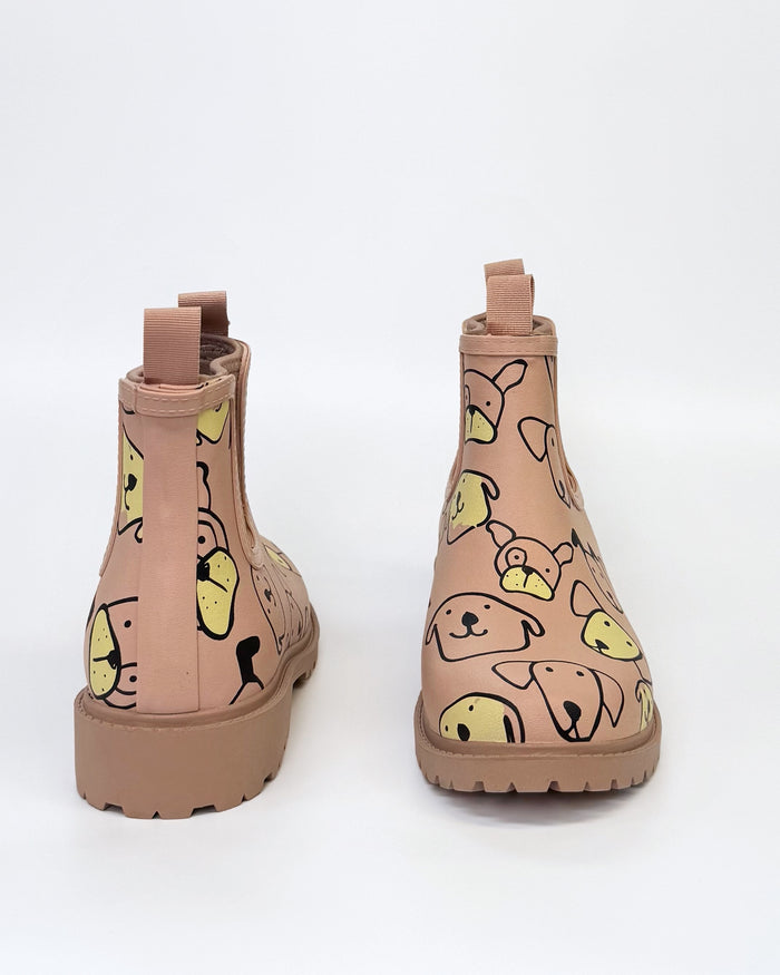 Diana Ferrari Women's Blush Gumboot with Dog Print | Gretel Lane
