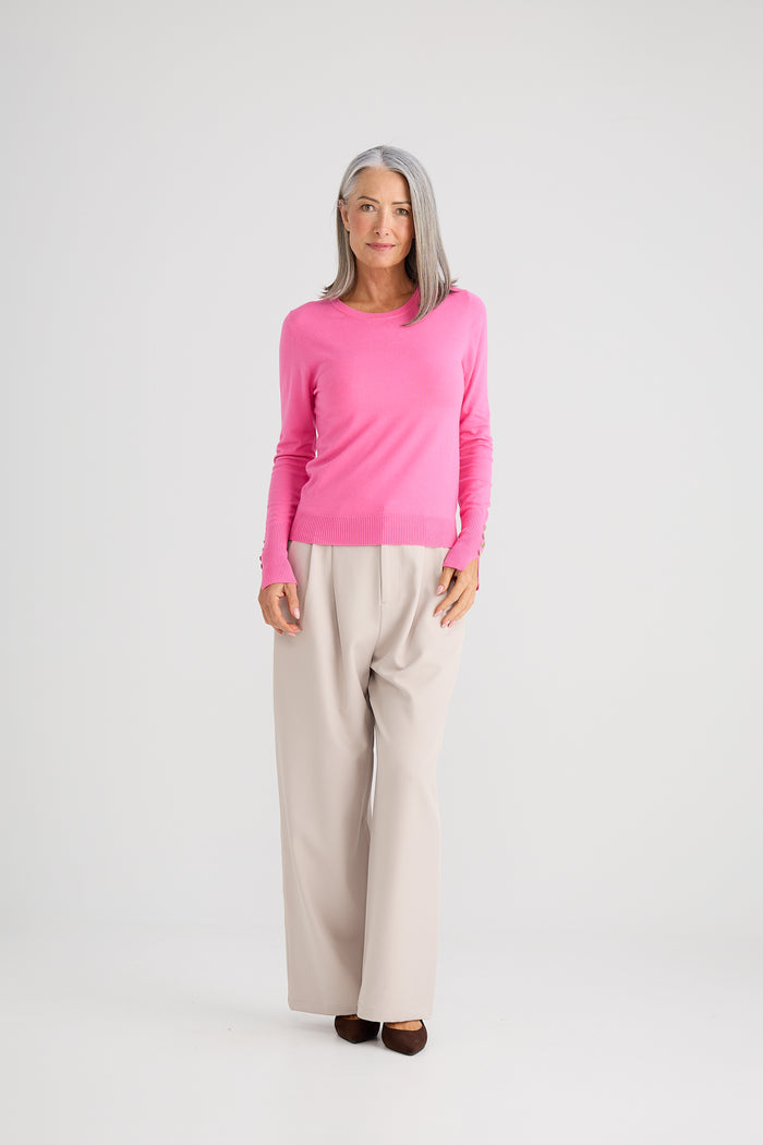 Brave + True St James Knit Top in Pink | Women's Clothing Online | Gretel Lane