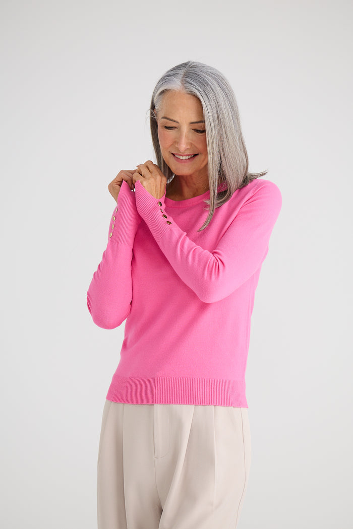 Brave + True St James Knit Top in Pink | Women's Clothing Online | Gretel Lane