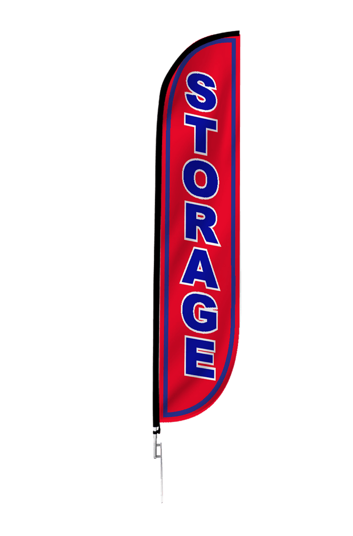 Storage Feather Flag Red