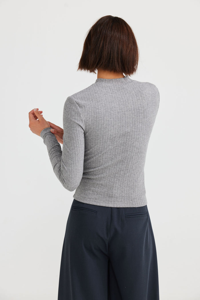 Stormi Top (Grey Marle)