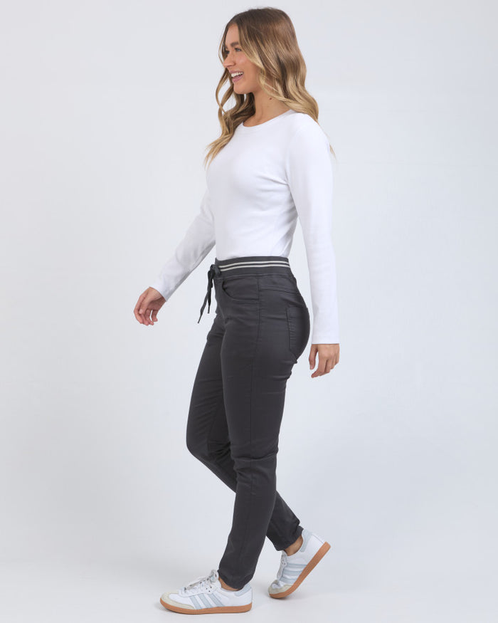 Foxwood Sylvia Stretch Cotton Jogger Pants with slim leg