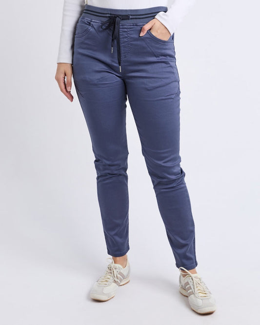 Foxwood Sylvia Relaxed Jogger Pant in Country Blue | Women's Clothing | Gretel Lane