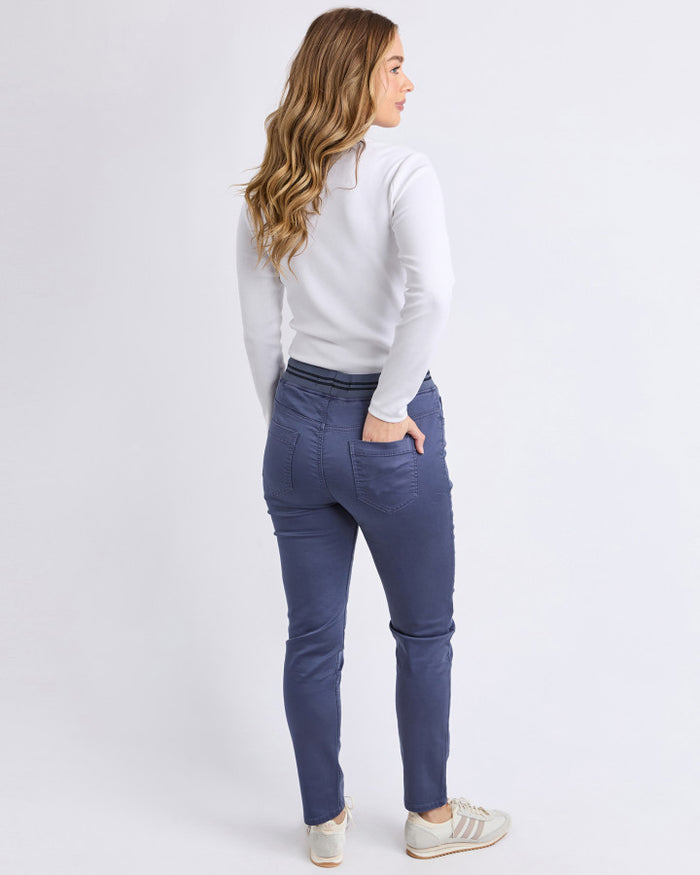 Foxwood Sylvia Relaxed Jogger Pant in Country Blue | Women's Clothing | Gretel Lane