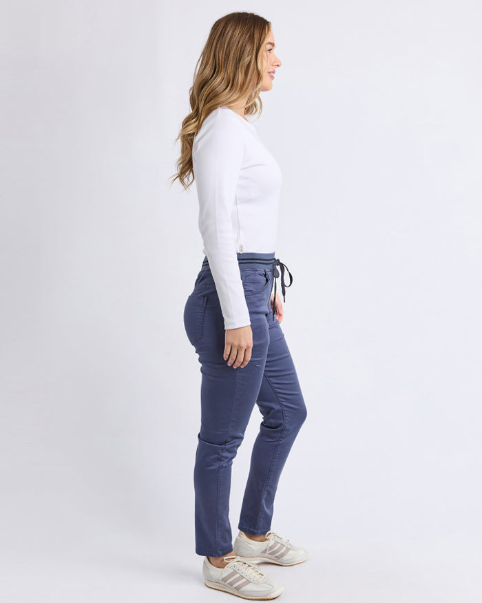 Foxwood Sylvia Relaxed Jogger Pant in Country Blue | Women's Clothing | Gretel Lane