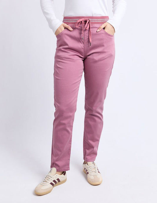 Foxwood Sylvia Relaxed Jogger Pant in Dusty Rose | Women's Clothing | Gretel Lane