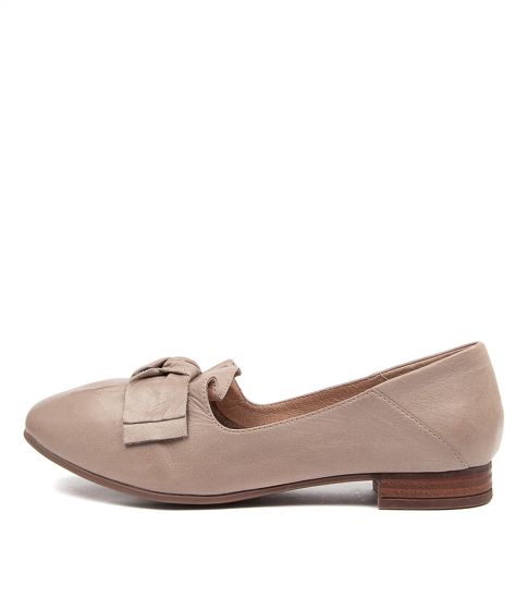 Taj Flat (Dark Stone) ballet flat shoes | Diana Ferrari