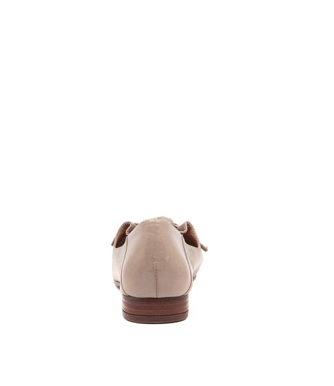 Women's pointed toe flat in Dark Stone | Diana Ferrari
