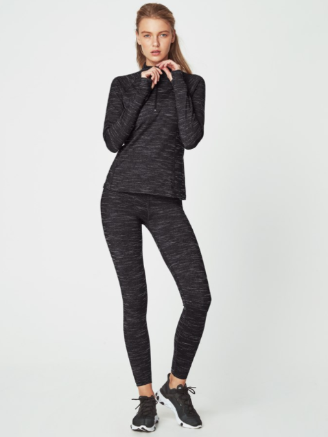 fitted activewear jacket with half-zip front | Running Bare