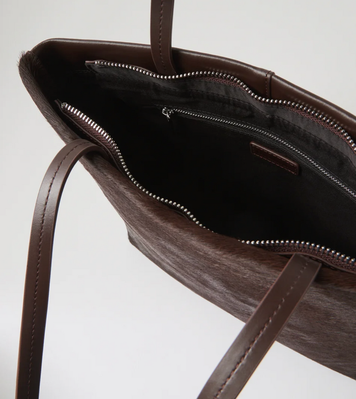 Mollini Women's Talli Tote Bag in Dark Chocolate | Gretel Lane