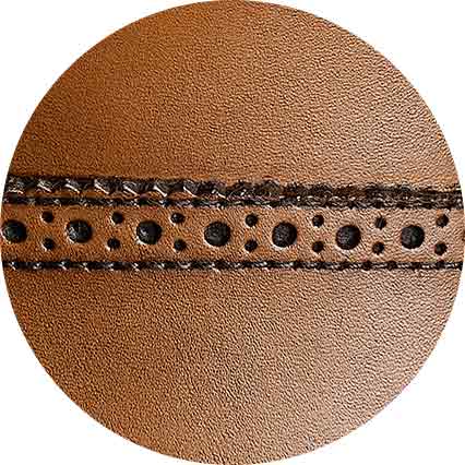 Tan Leather Capped Derby Shoes fabric swatch