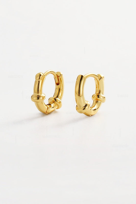Zafino Women's Gold Tessa Huggie Earring | Gretel Lane