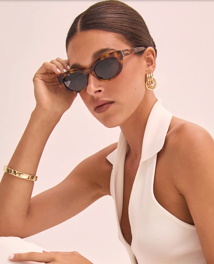 Banbé Eyewear Women's Estella Cat eye Sunglasses in Hazel Tortoiseshell | Gretel Lane