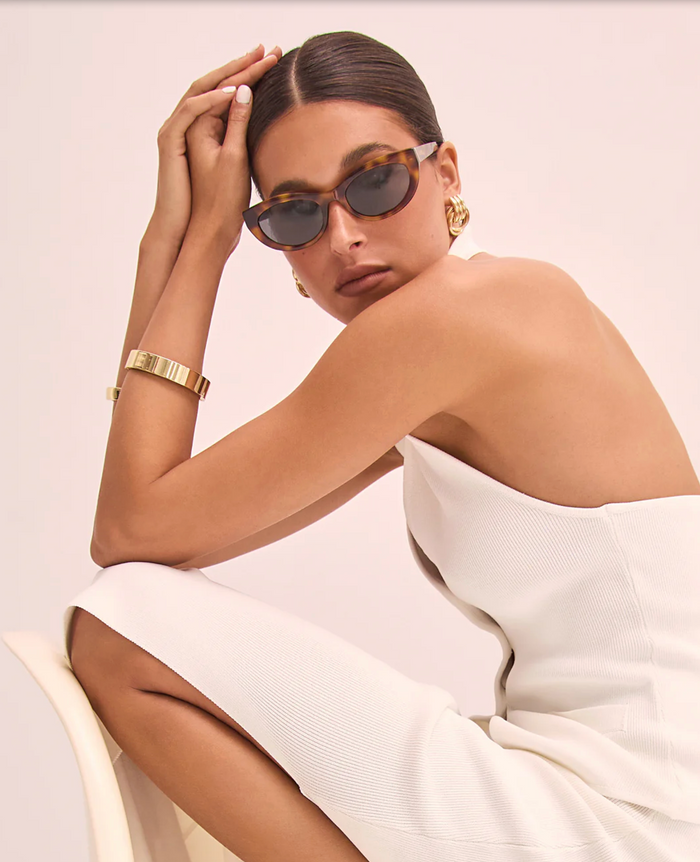 Banbé Eyewear Women's Estella Cat eye Sunglasses in Hazel Tortoiseshell | Gretel Lane