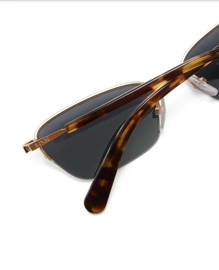 Banbé Eyewear Women's Lydia Sunglasses in Havana Tortoiseshell/Gold | Gretel Lane