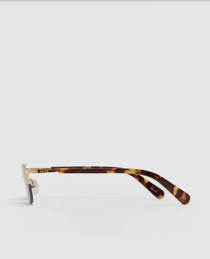 Banbé Eyewear Women's Lydia Sunglasses in Havana Tortoiseshell/Gold | Gretel Lane