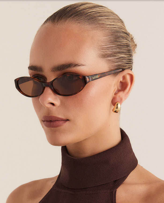 Banbé Eyewear Women's Selena Sunglasses in Caramel Tortoiseshell | Gretel Lane