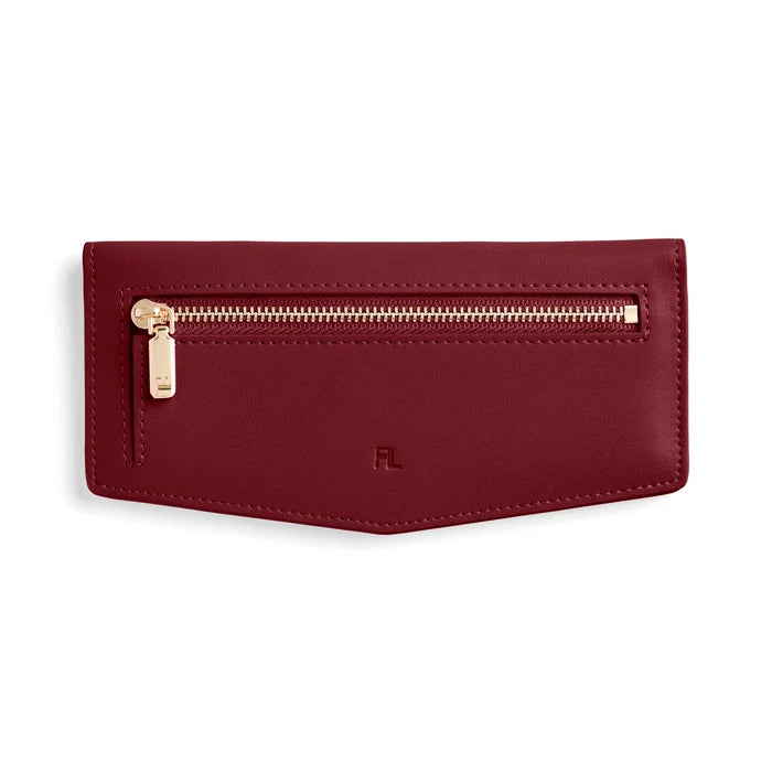 Fox and Leo Burgundy Leather Slimline Wallet | Swallet | Gretel Lane