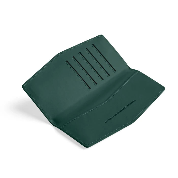 Fox and Leo Forest Green Leather Slimline Wallet | Gretel Lane