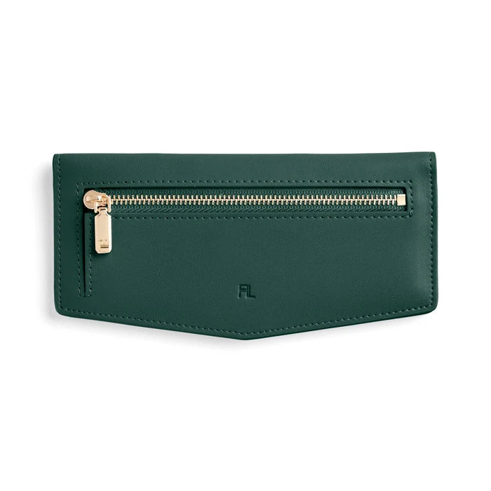 Fox and Leo Forest Green Leather Slimline Wallet | Gretel Lane