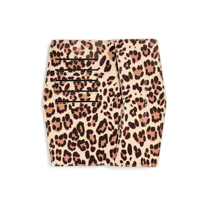 Fox & Leo Slimline Wallet in Leopard Print Leather | Swallet | Gretel Lane