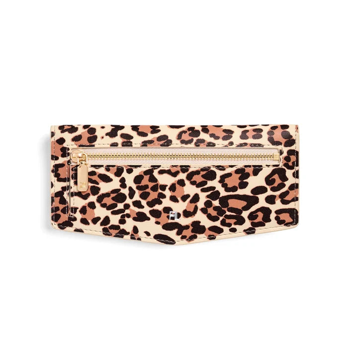 Fox & Leo Slimline Wallet in Leopard Print Leather | Swallet | Gretel Lane