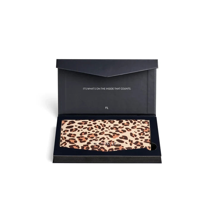 Fox & Leo Slimline Wallet in Leopard Print Leather | Swallet | Gretel Lane