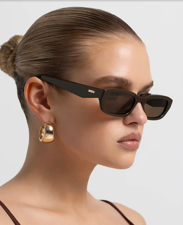 Banbé Eyewear Women's The Sophia Sunglasses in Dark Chocolate-Dark Chocolate | Gretel Lane
